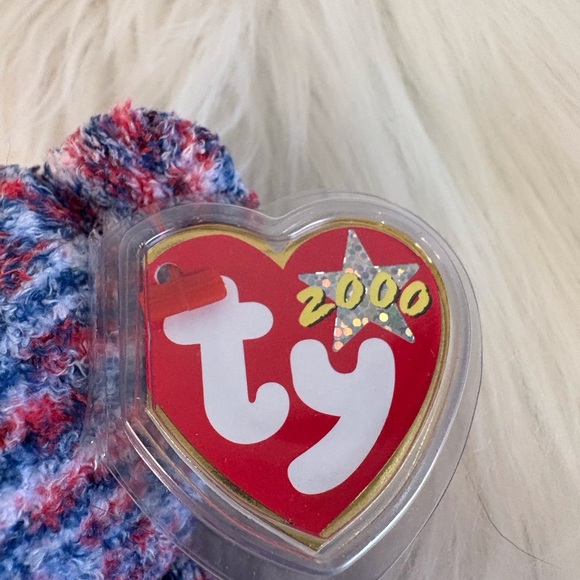 Ty Multicolor Plush Bear USA 🇺🇸 - Picture 3 of 5